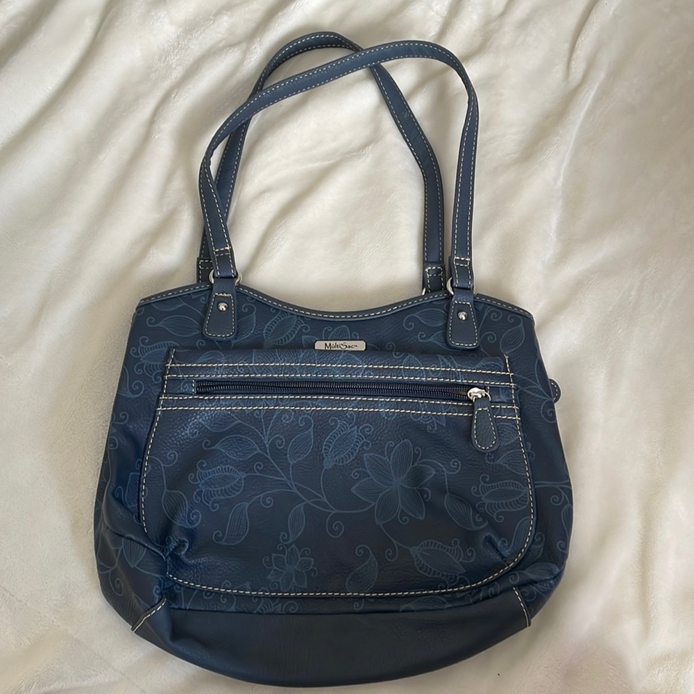 MultiSac Navy Blue Floral Purse